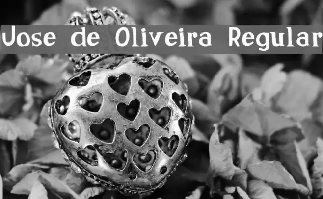 Jose de Oliveira Regular Font examples