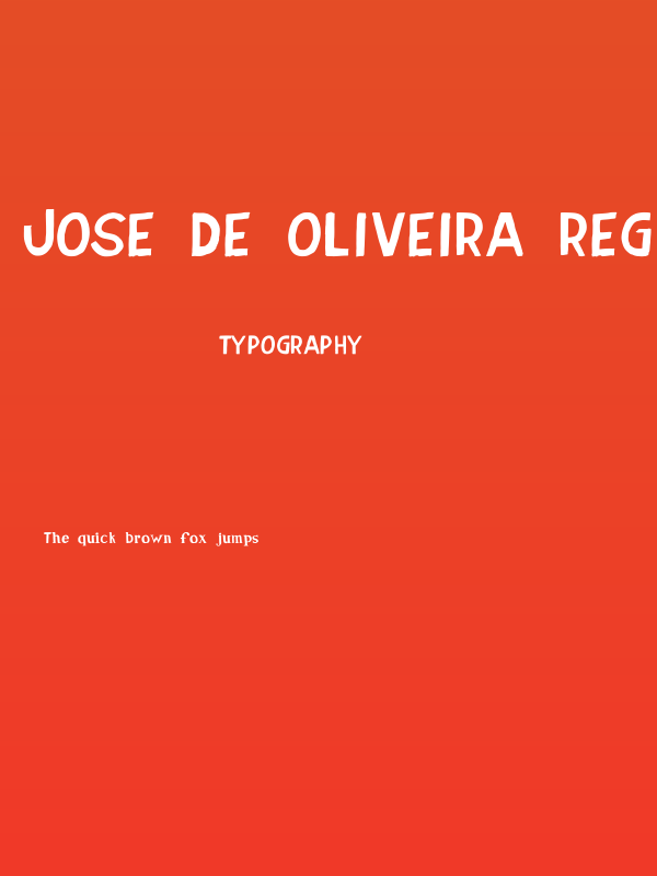 Jose de Oliveira Regular Poster