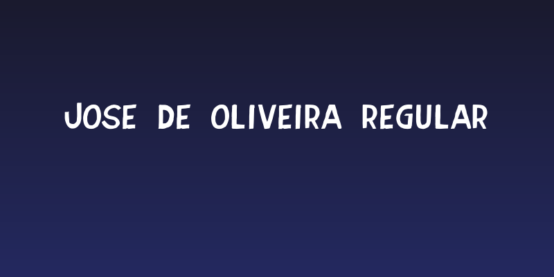 Jose de Oliveira Regular Social Header
