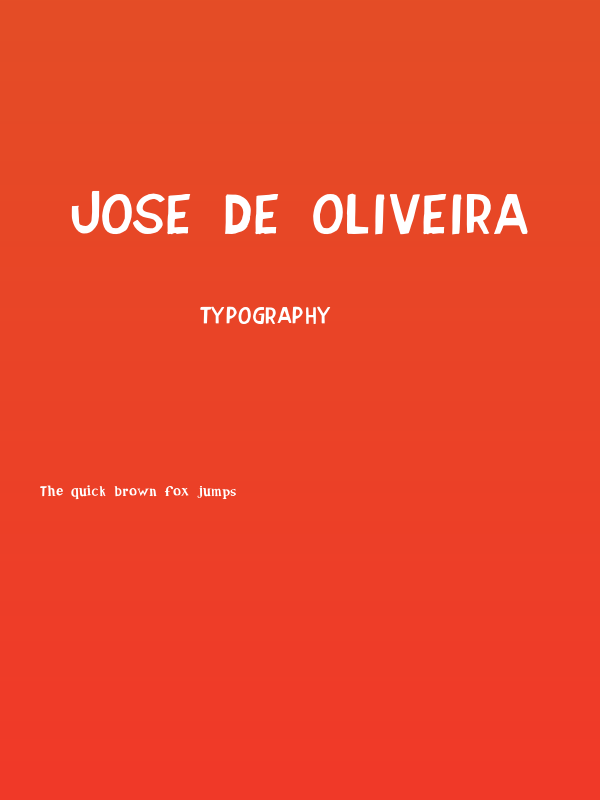 Jose de Oliveira Poster