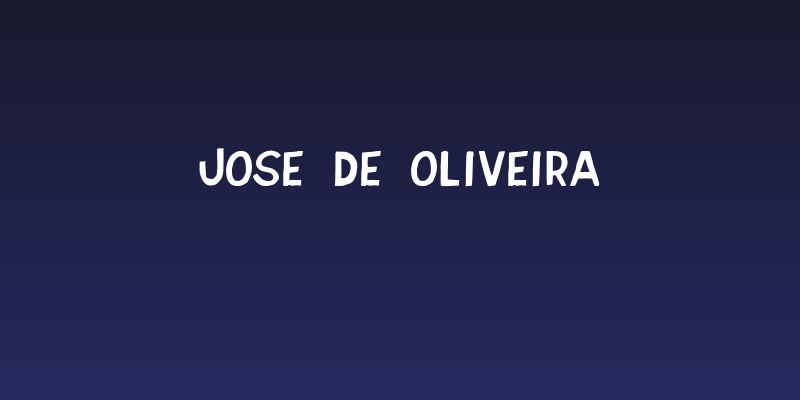Jose de Oliveira Social Header
