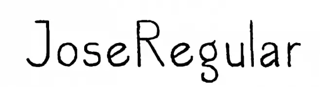 JoseRegular  Frei Schriftart Herunterladen