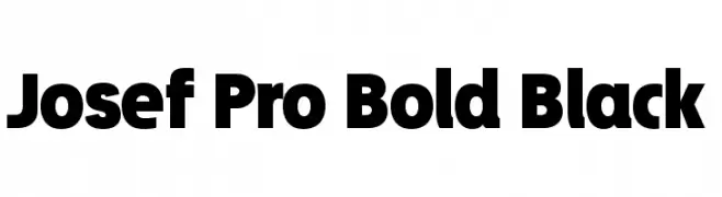 Josef Pro Bold Black  フリーフォントのダウンロード