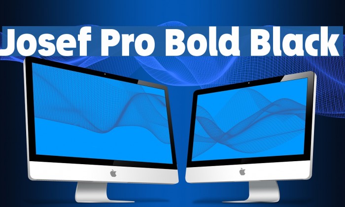Josef Pro Bold Black Font examples