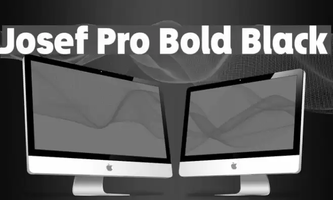Josef Pro Bold Black Font examples