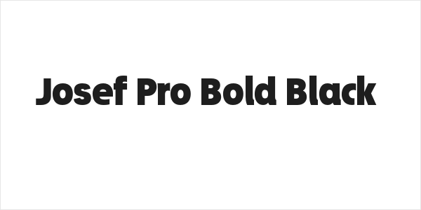 Josef Pro Bold Black Logo