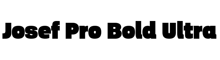 Josef Pro Bold Ultra Font