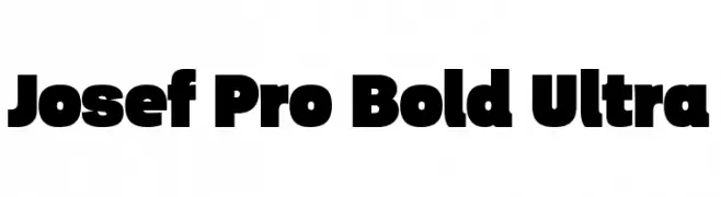 Josef Pro Bold Ultra  フリーフォントのダウンロード