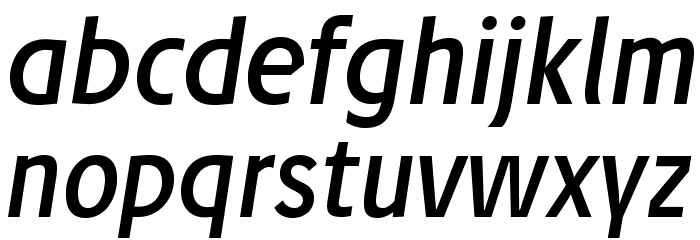 Josef Pro Italic Font LOWERCASE
