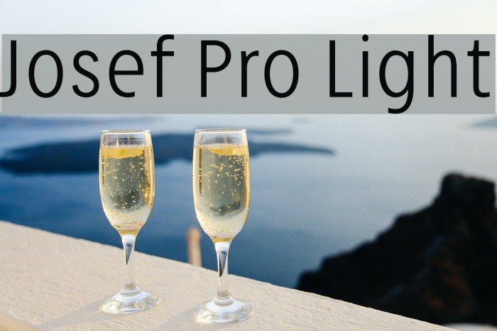 Josef Pro Light Font examples