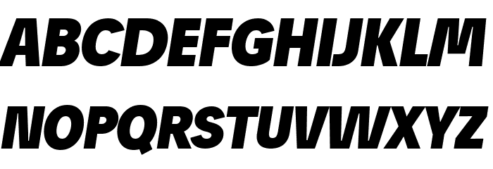 Josef Reduced Black Italic Font OTHER CHARS