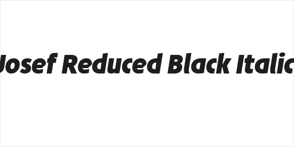 Josef Reduced Black Italic Logo
