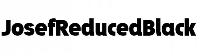 Josef Reduced Black  Frei Schriftart Herunterladen