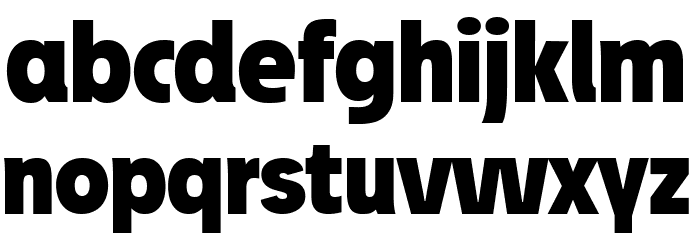Josef Reduced Black Font LOWERCASE