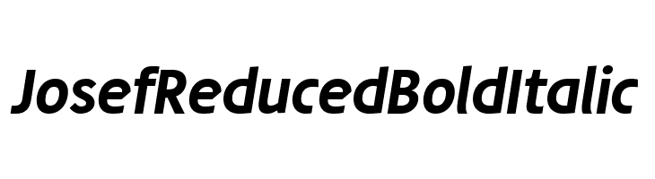 Josef Reduced Bold Italic  Frei Schriftart Herunterladen