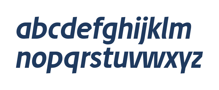 Josef Reduced Bold Italic Lowercase