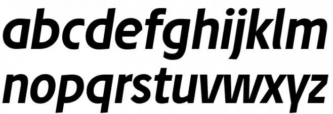 Josef Reduced Bold Italic Fuentes MINÚSCULAS