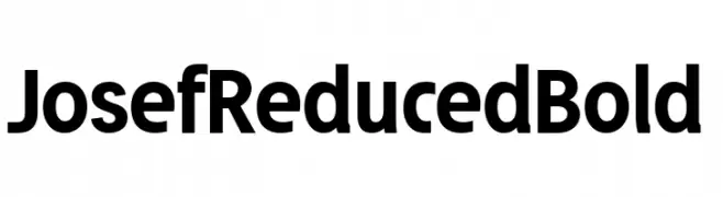 Josef Reduced Bold  Frei Schriftart Herunterladen