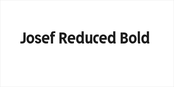 Josef Reduced Bold Logo