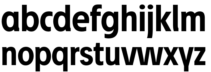Josef Reduced Bold Font LOWERCASE