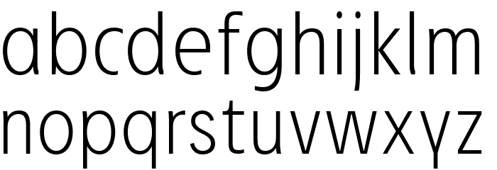 Josef Reduced ExtraLight Font LOWERCASE