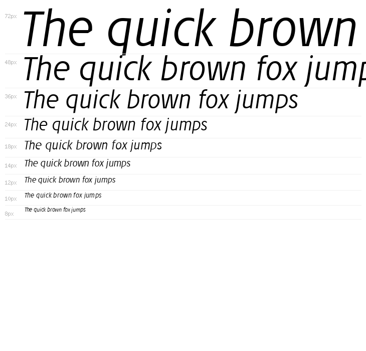 Josef Reduced Light Italic Waterfall