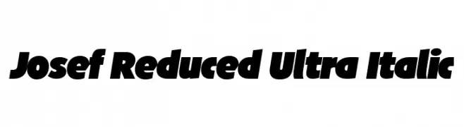 Josef Reduced Ultra Italic  Fuentes Gratis Descargar