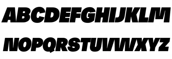 Josef Reduced Ultra Italic Polices MAJUSCULES