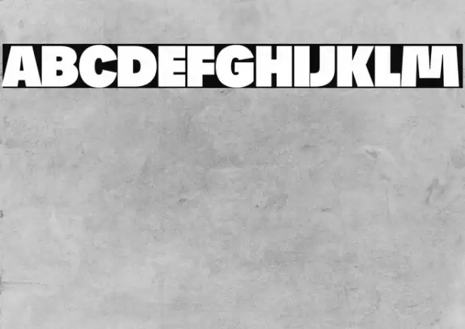 Josef Reduced Ultra Font examples