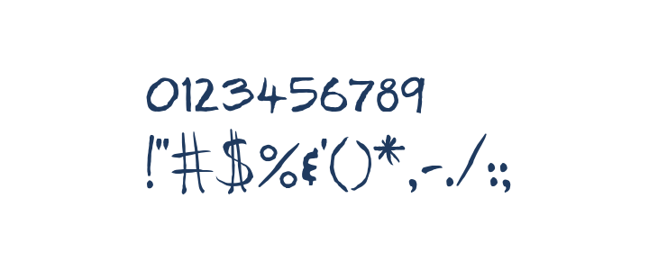 Josef Xuereb's Friends Bold Italic Other Characters