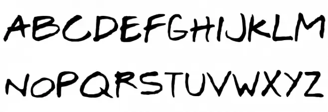 Josef Xuereb's Friends Bold Italic Caratteri MAIUSCOLE