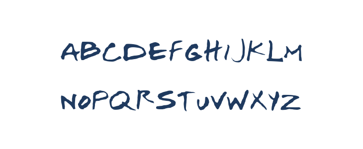 Josef Xuereb's Friends Bold Italic Lowercase