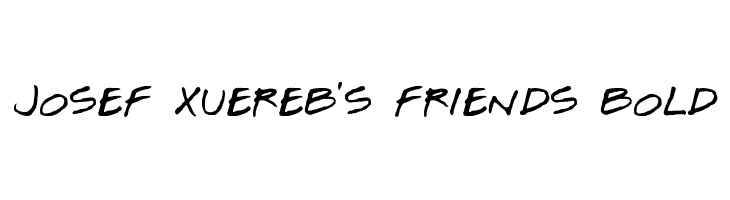 Josef Xuereb's Friends Bold  नि: शुल्क फ़ॉन्ट्स डाउनलोड