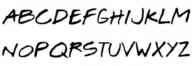 Josef Xuereb's Friends Bold Schriftart Groß