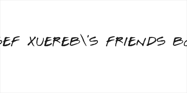 Josef Xuereb's Friends Bold Logo