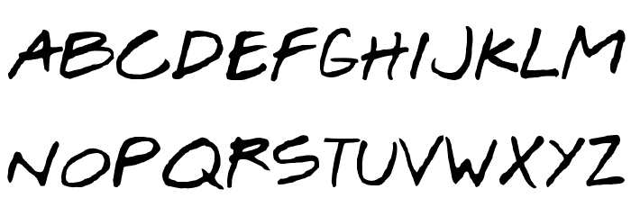 Josef Xuereb's Friends Bold Font LOWERCASE