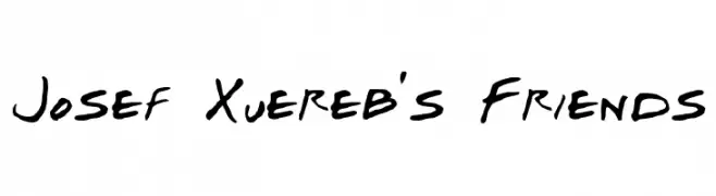 Josef Xuereb's Friends  フリーフォントのダウンロード
