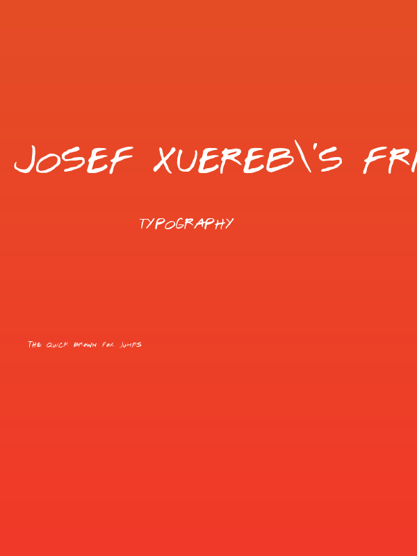 Josef Xuereb's Friends Poster