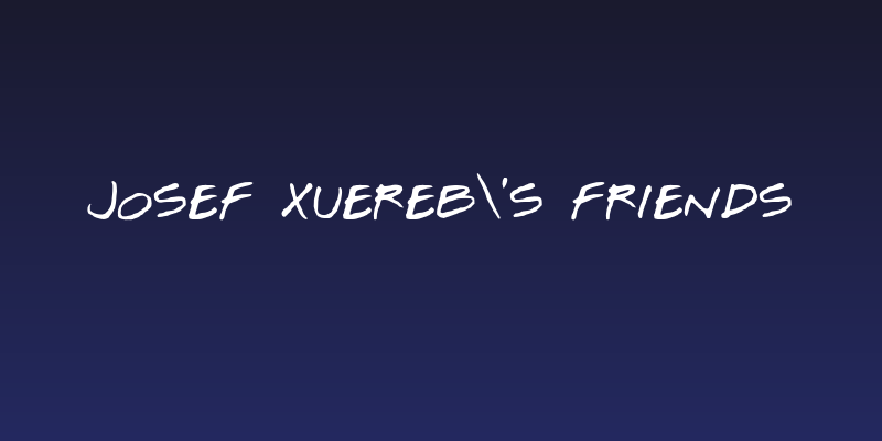 Josef Xuereb's Friends Social Header