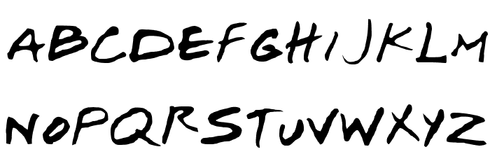 Josef Xuereb's Friends Font LOWERCASE