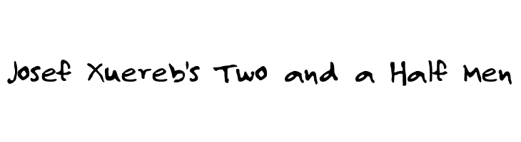 Josef Xuereb's Two and a Half Men  font caratteri gratis