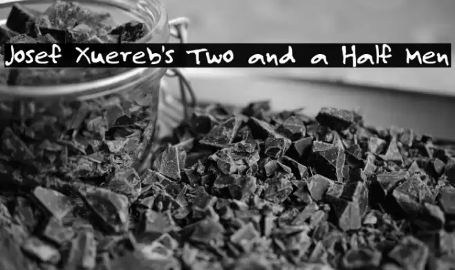 Josef Xuereb's Two and a Half Men Font examples