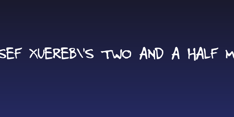 Josef Xuereb's Two and a Half Men Social Header