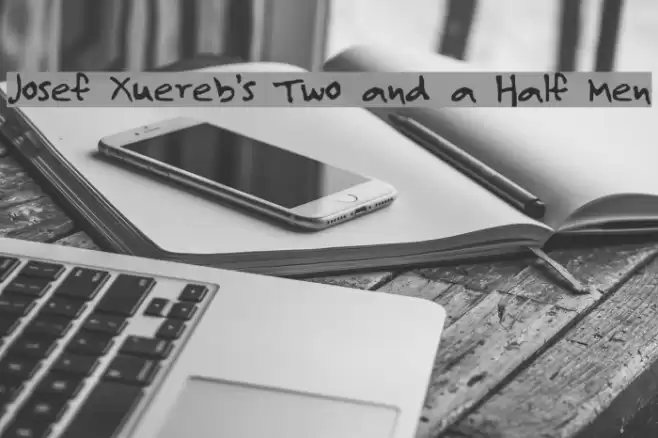 Josef Xuereb's Two and a Half Men Font examples