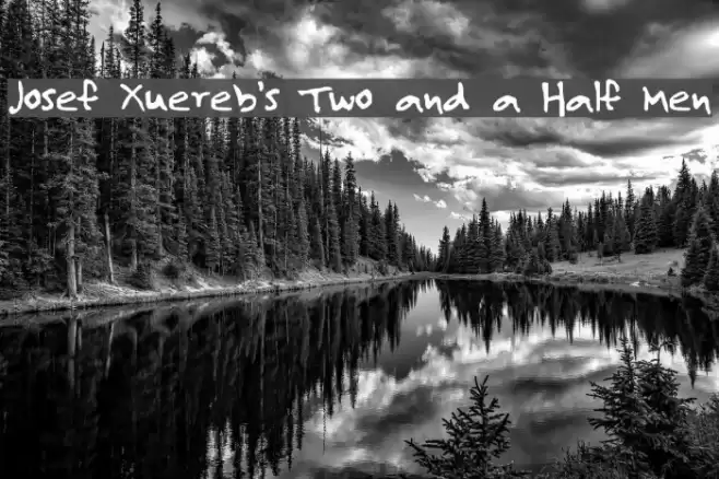 Josef Xuereb's Two and a Half Men Font examples