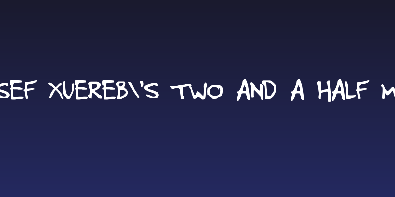 Josef Xuereb's Two and a Half Men Social Header