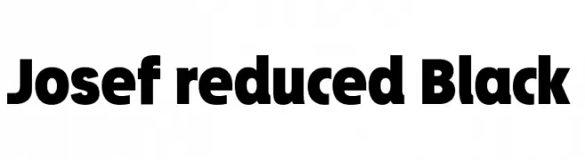 Josef reduced Black  フリーフォントのダウンロード