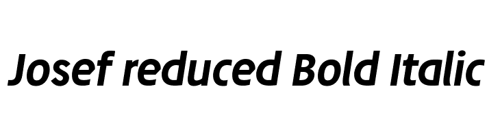 Josef reduced Bold Italic Font