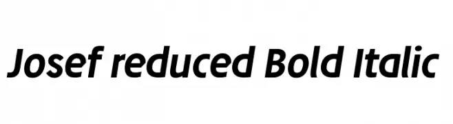 Josef reduced Bold Italic  Descarca Fonturi Gratis