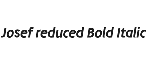 Josef reduced Bold Italic Logo